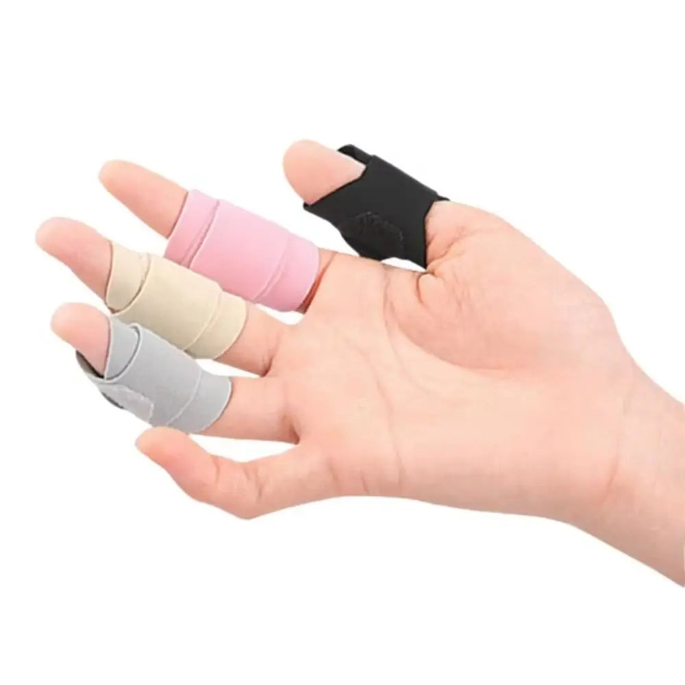 6-Pack Elastic Finger Guard Sleeve & Adjustable Splint Brace Finger Support Brace QXL