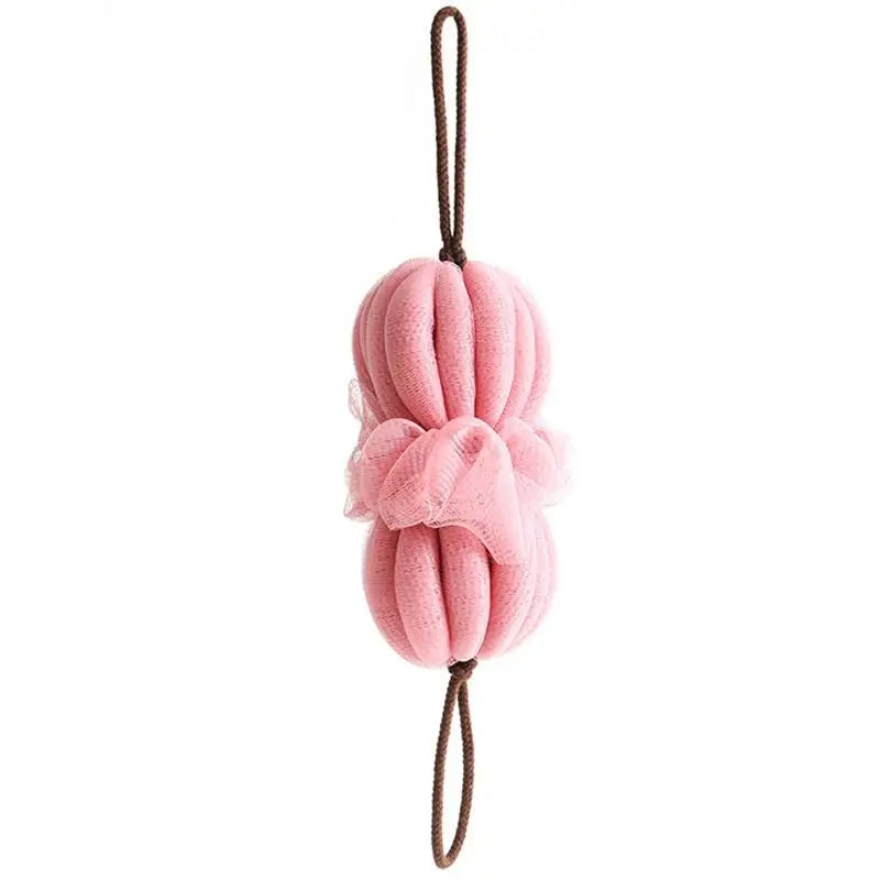 Double-Sided Floral Back Scrubber Bath Towel Strip Back Scrubber Strip QXL Pink