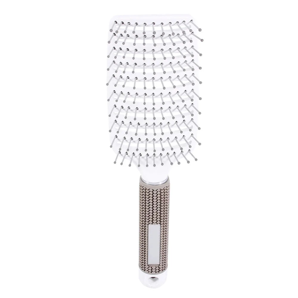Anti-Static Curved Vent Hair Comb | Wide Tine Detangler Hair Detangling Comb QXL