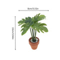 1/12 Dollhouse Miniature Green Plant Potted Decor Ornament Dollhouse Miniature QXL A