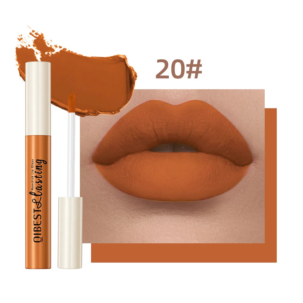 Matte Liquid Lipstick 24 Colors | Velvet Lip Gloss Waterproof Liquid Lipstick QXL 19