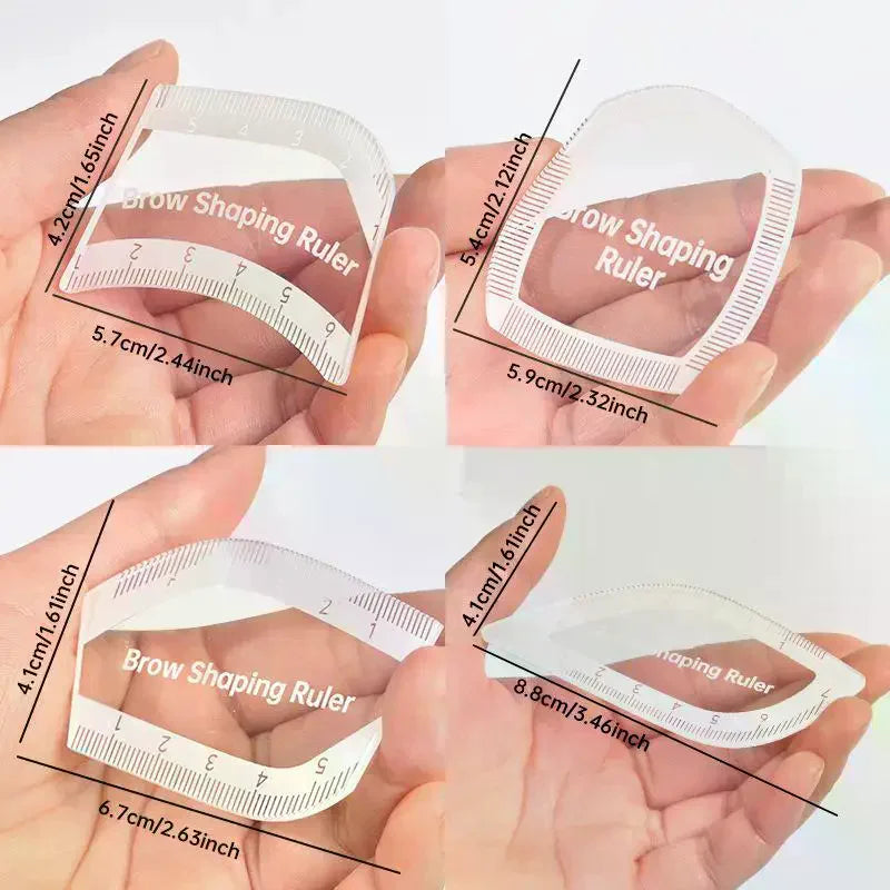 Brow Mapping Ruler – Acrylic Eyebrow Shaping Microblading Tool Eyebrow Mapping Ruler QXL