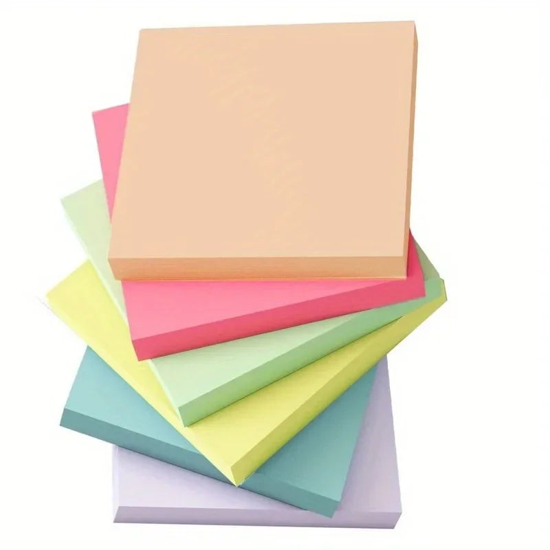 6-Pack Fluorescent Sticky Notes | 300-Page Square Memo Pads Sticky Memo Pads QXL