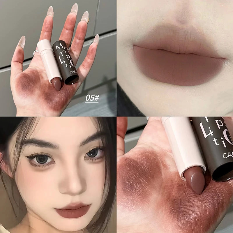 CACE Velvet Matte Lipstick | Waterproof Long-Lasting Lip Stain Matte Lipstick QXL
