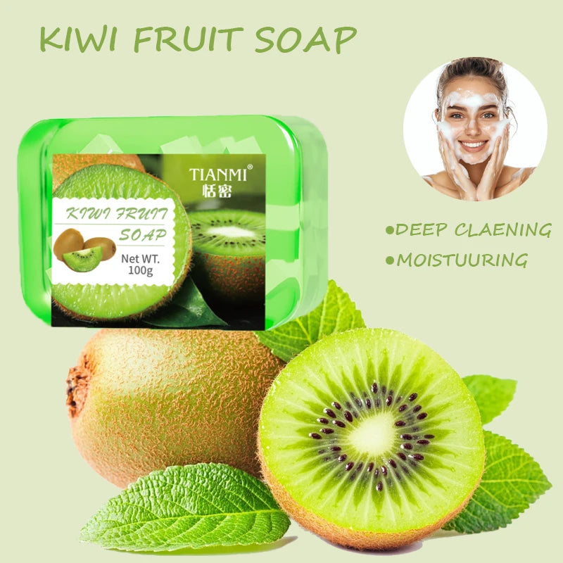 Kiwi Jelly Soap – Cleansing, Makeup Removing & Moisturizing Jelly Cleansing Soap QXL 100g