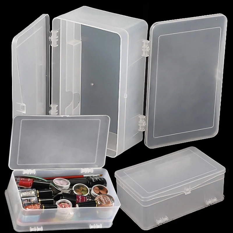 Large Capacity Double-Layer Nail Tool Storage Box Organizer Nail Tool Organizer QXL