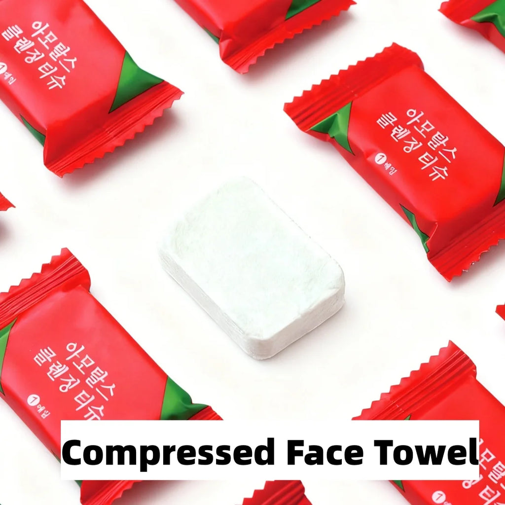 284-Pack Disposable Compressed Face Towels | 100% Cotton Disposable Face Towel QXL