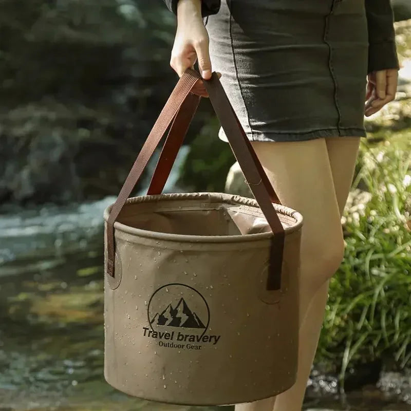 5L/10L Collapsible Outdoor Bucket | Camping Fishing Travel Collapsible Outdoor Bucket QXL