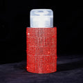 200ml Rhinestone Pump Dispenser Bottle | Refillable Nail Remover Pump Dispenser Bottle QXL Red