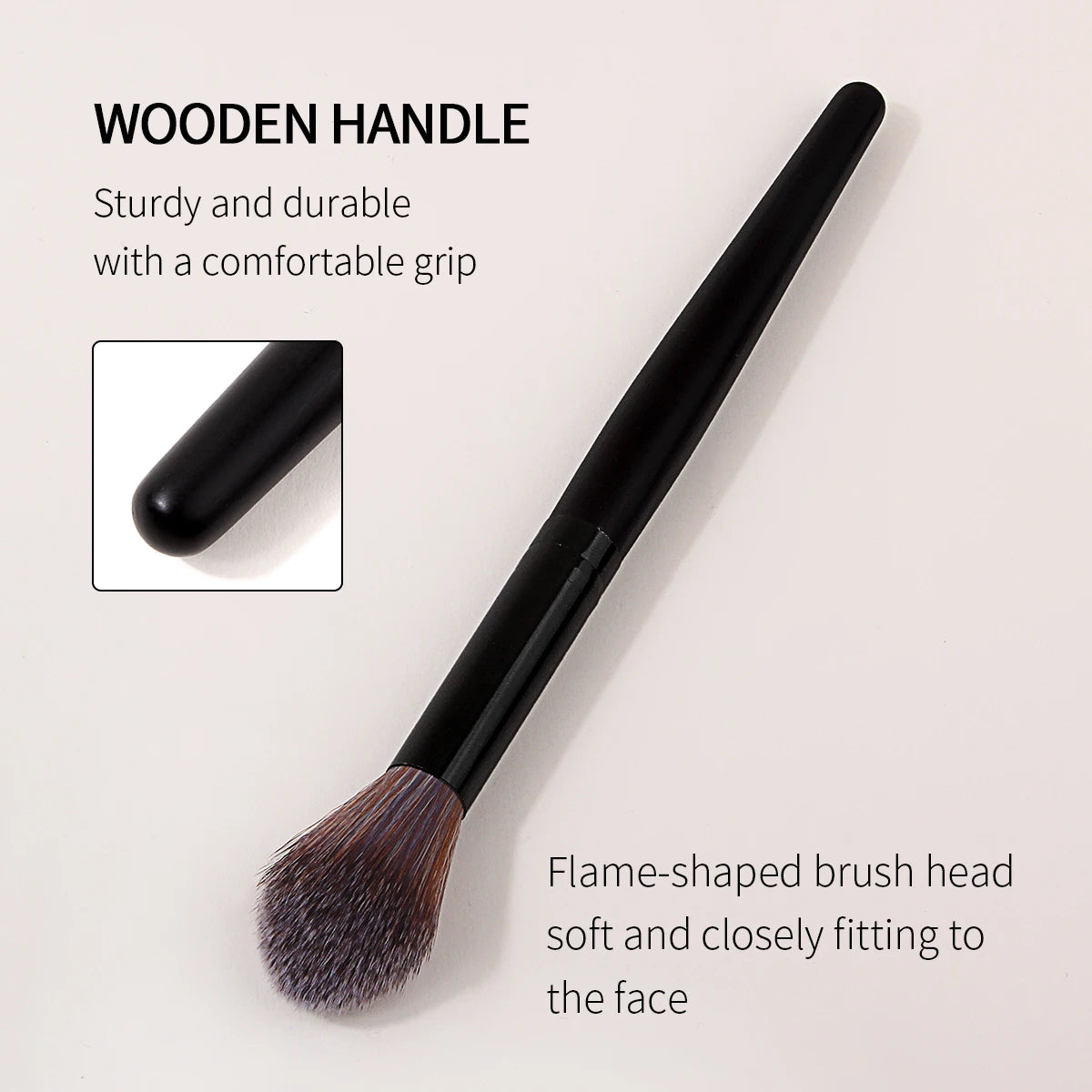 KOSSHOW Flame Makeup Brush – Blush & Blending Tool Makeup Brush QXL