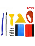 Car Vinyl Wrap Scraper Kit | Window Film Tool Set Vinyl Wrap Tool Kit QXL 12Pcs