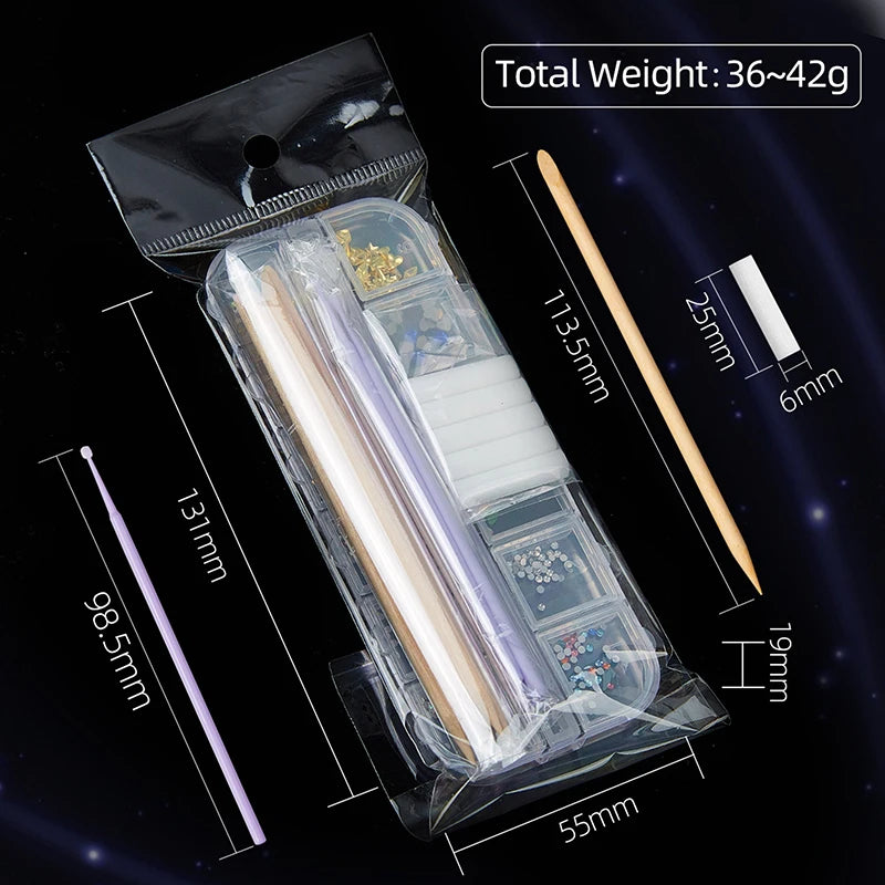 DIY Tooth Gems Crystal Kit | Acrylic Teeth Jewelry Set Tooth Gems Kit QXL