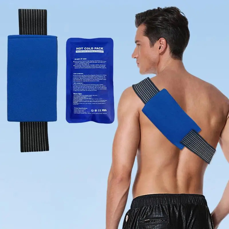 Gel Ice Pack with Adjustable Strap | Hot & Cold Therapy Wrap Hot Cold Therapy Pack QXL