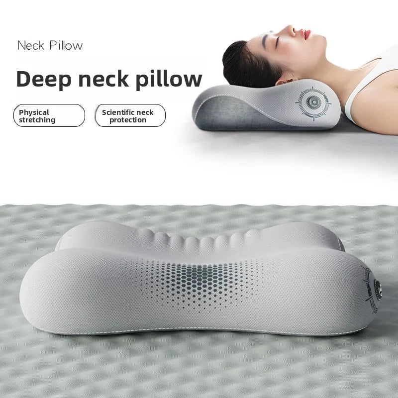 Ergonomic Memory Foam Pillow | Multi-Zone Support – Gray Memory Foam Pillow QXL