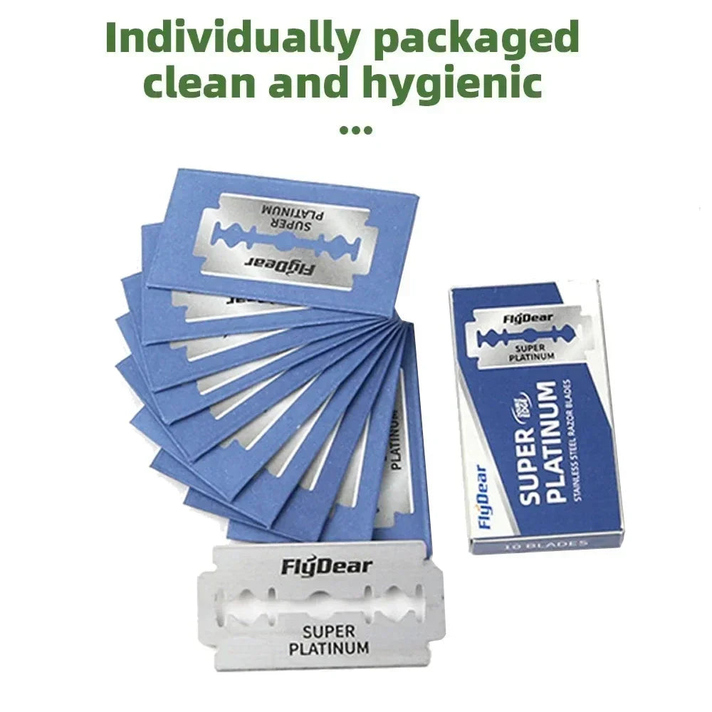 Vvocci Double Edge Safety Razor Blades | Stainless Steel 10–100pk Safety Razor Blades QXL