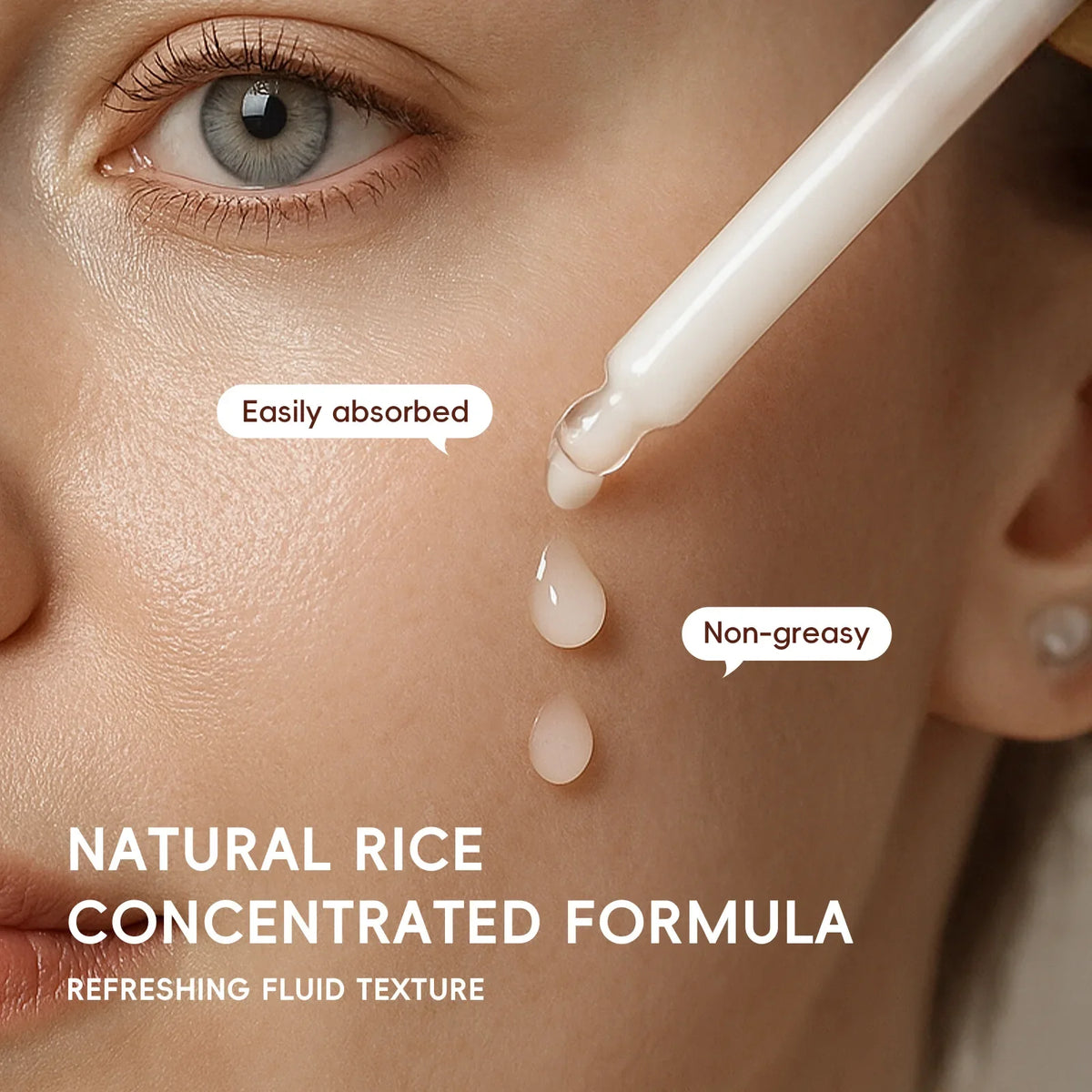 LAIKOU Rice Glow Facial Serum 17ml – Hydrate & Brighten Skin Face Serum QXL