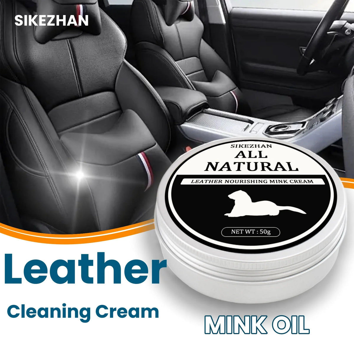 Natural Leather Mink Oil Cream | Sofa, Bag & Shoe Polish Leather Care Cream QXL