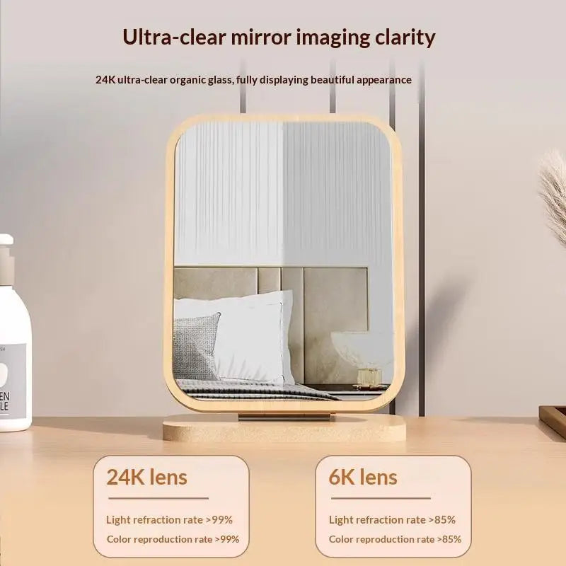Double-Sided HD Desktop Makeup Mirror | 360° Adjustable Vanity Makeup Mirror QXL