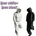 Faceless Thinker Statue Set – Black & White Minimalist Decor Decorative Figurine QXL 2pcs black white