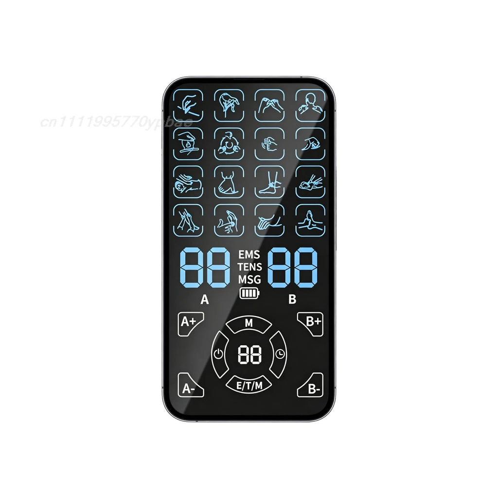 TENS & EMS Muscle Stimulator | 16 Modes Dual Channel Massager Muscle Stimulator QXL A9-1 host