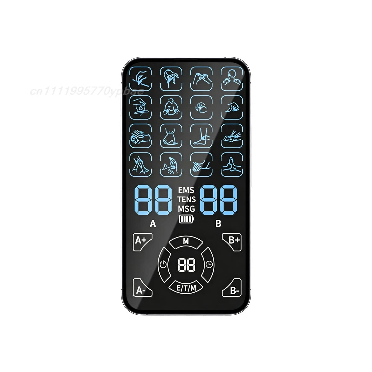 TENS & EMS Muscle Stimulator | 16 Modes Dual Channel Massager Muscle Stimulator QXL A9-1 host