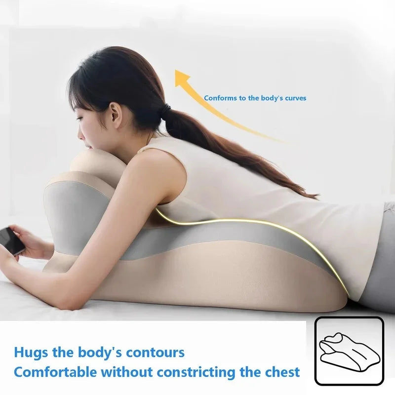 Memory Foam Wedge Pillow | Neck, Leg & Back Ergonomic Support Memory Foam Pillow QXL
