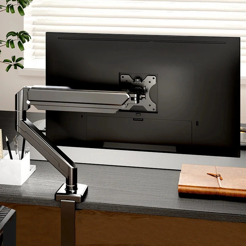 Single Monitor Mount Stand – 32" VESA Desk Bracket Adjustable Monitor Mount Stand QXL
