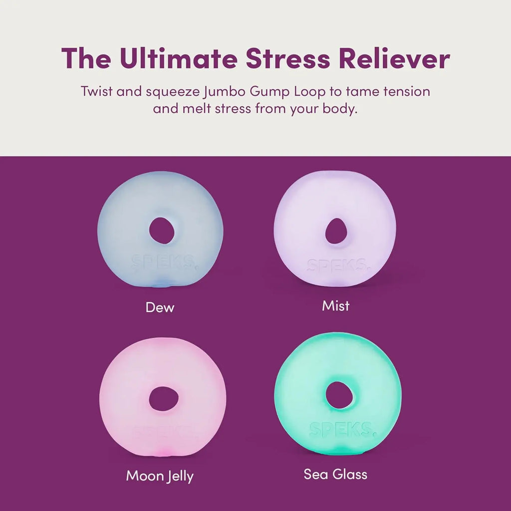 Jumbo Loop Gel-Filled Fidget Stress Ball | Squishy Sensory Toy Fidget Stress Ball QXL 1Pcs Blue