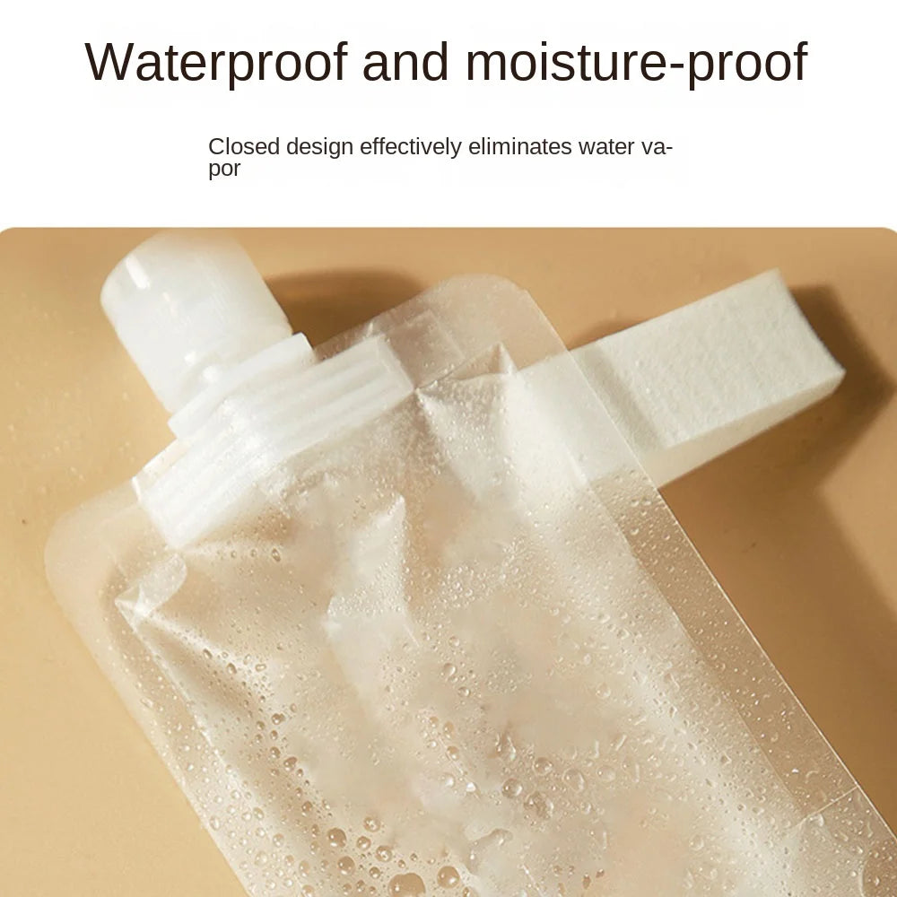 Leakproof Refillable Travel Pouches 30/50/100ml – Shampoo Lotion Travel Refill Pouches QXL