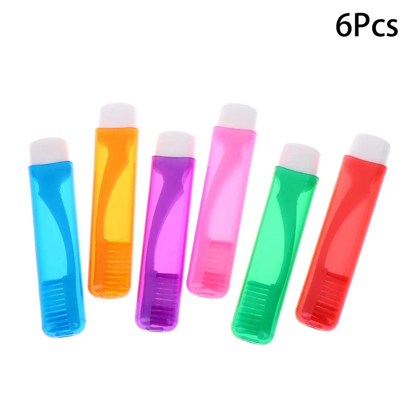 Foldable Travel Toothbrush with Case | Candy Colors 1 or 6 Pack Travel Toothbrush QXL 6Pcs