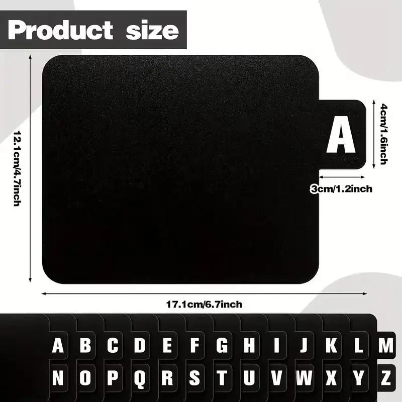 26-Pc A-Z CD DVD Vinyl Record Organizer Dividers | Alphabet Media Storage Dividers QXL