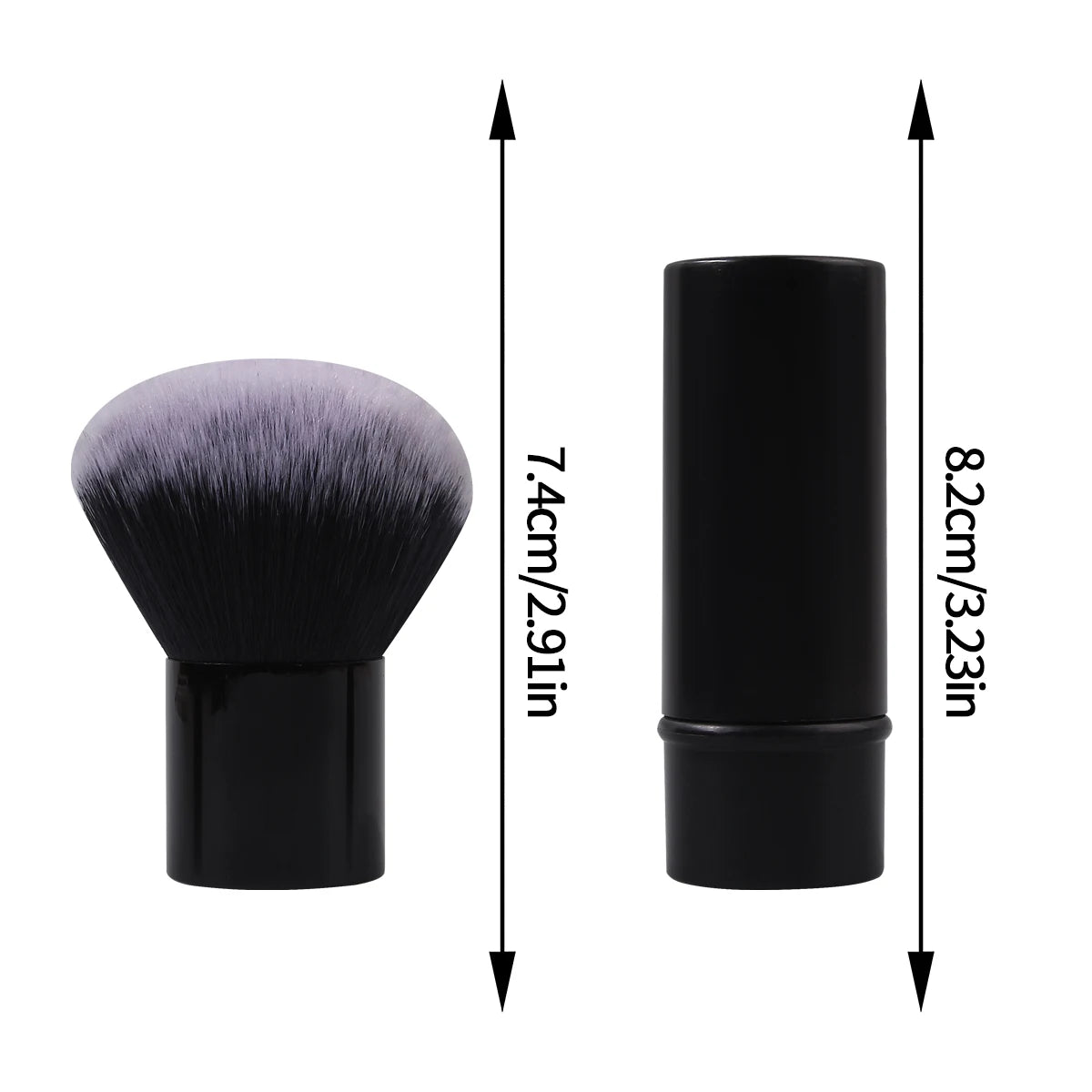 2-Pack Extendable Nail Dust Brush with Cover | Soft Bristle Nail Dust Brush QXL