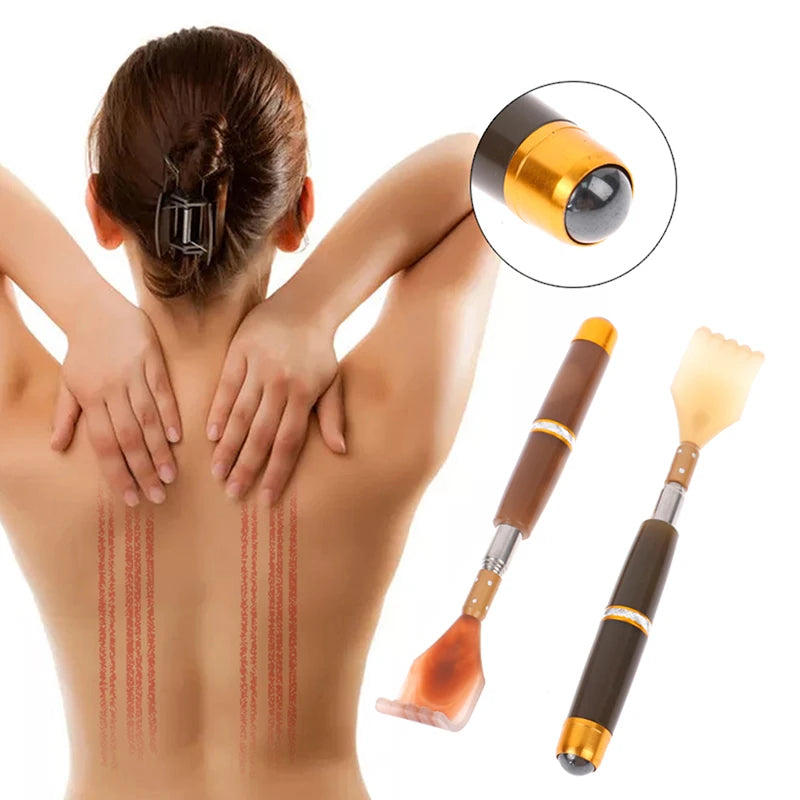 Telescopic Back Scratcher & Magnetic Roller Massager Back Scratcher Massager QXL