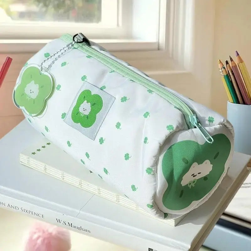 Four-Leaf Clover Pencil Case | Large Fabric Pouch for School Pencil Case Pouch QXL