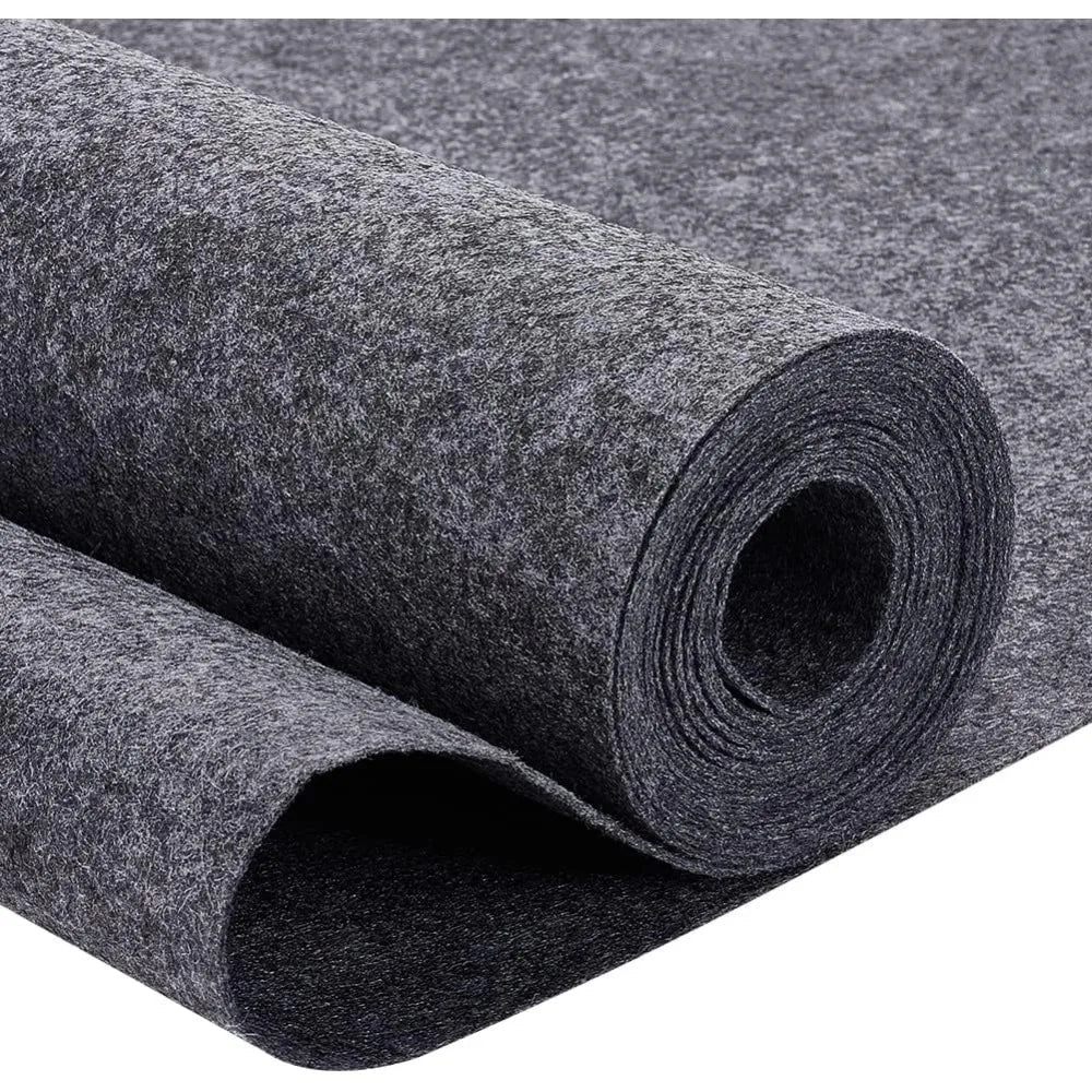 Dark Gray Felt Fabric Roll 10ft×15.75in | Polyester Craft Felt Felt Fabric Roll QXL