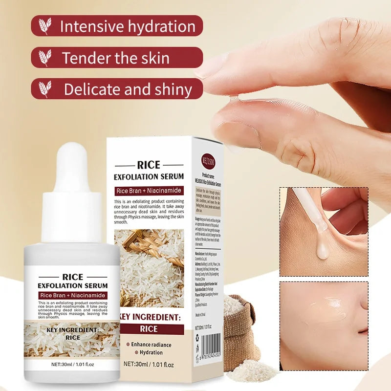 2-Piece Black Rice Exfoliating Essence Travel Skincare Set Exfoliating Skincare Set QXL
