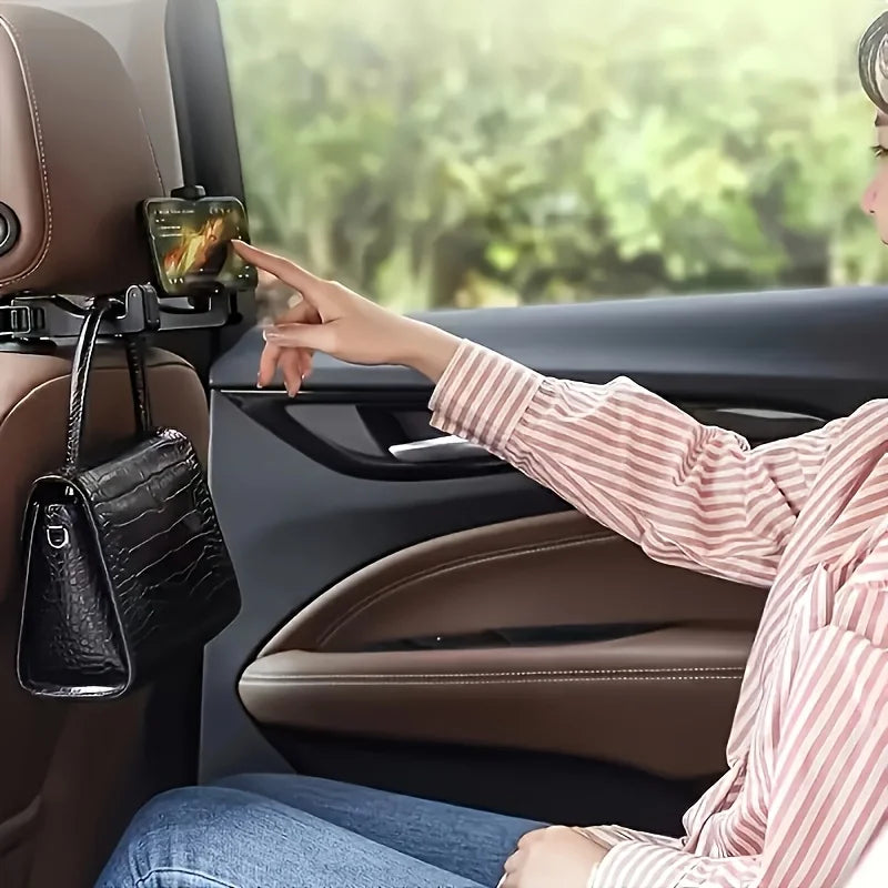 Adjustable Car Headrest Phone Holder | Secure Vehicle Mount Car Phone Holder QXL
