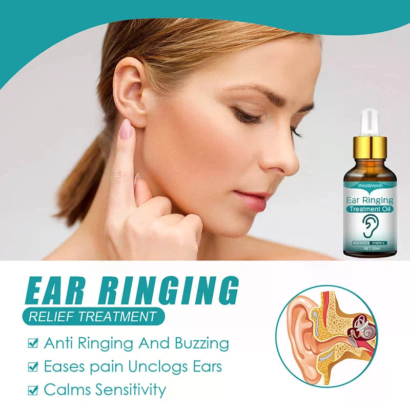 Organic Plant Extract Ear Wellness Oil Drops | 10ml Bottle Ear Wellness Drops QXL