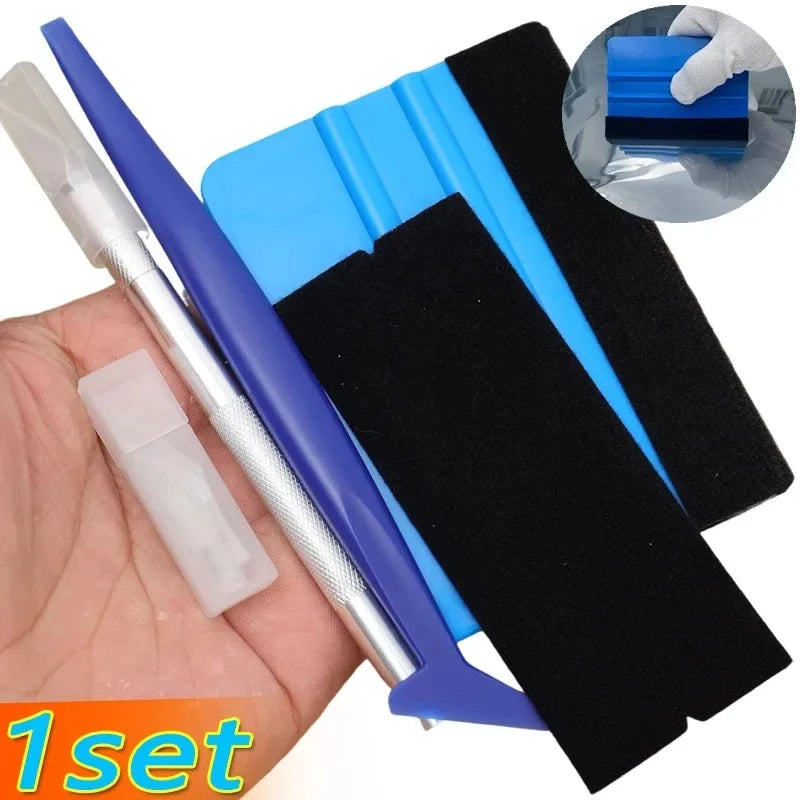 Car Window Tint Kit – Felt Squeegee & Craft Knife Tool Set Window Tint Tool Kit QXL
