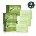 Tea Tree Oil Soap Bar – Deep Cleansing & Moisturizing 100g Cleansing Soap Bar QXL 3pcs