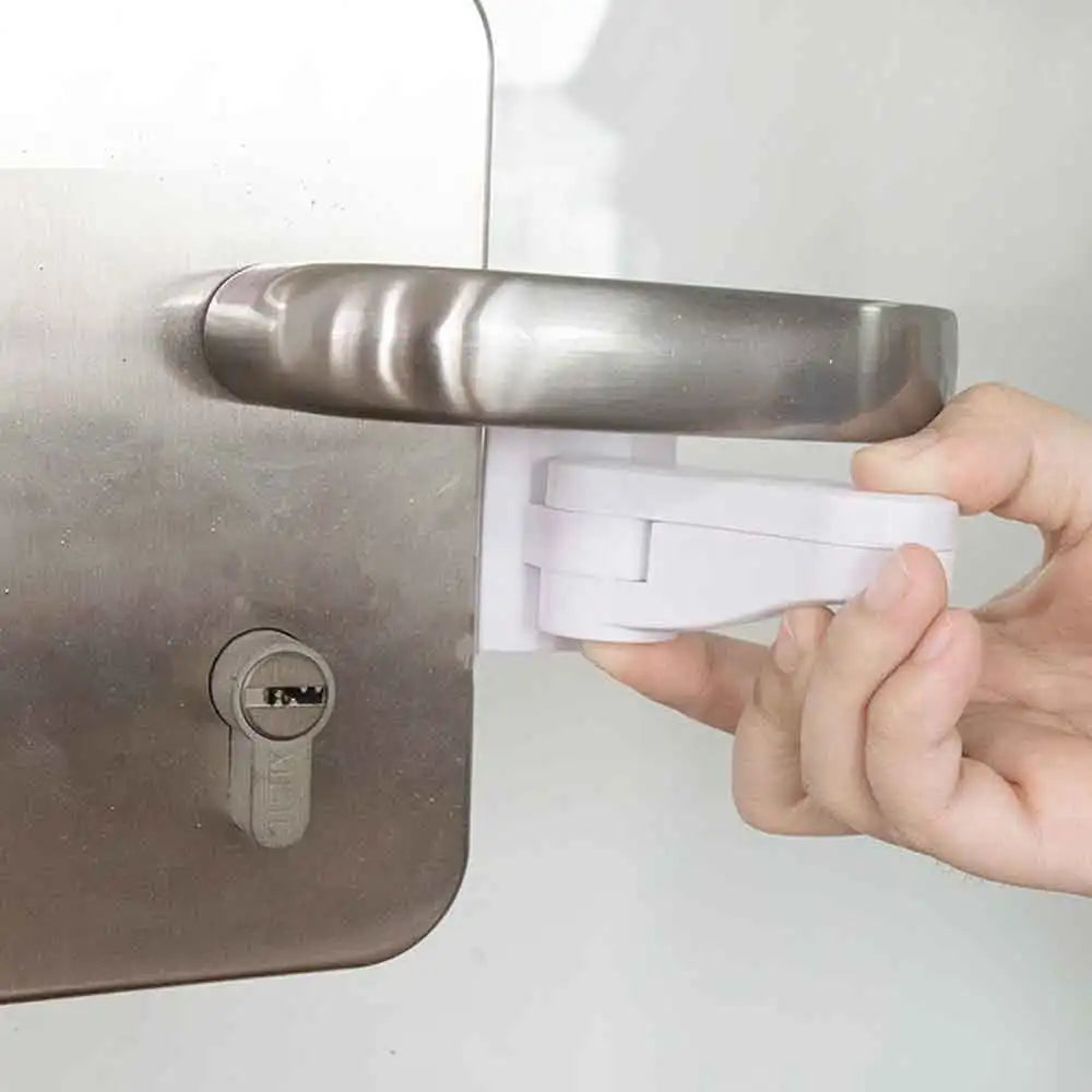 Child Safety Cabinet & Door Lock | Baby-Proof Button Latch Child Safety Lock QXL