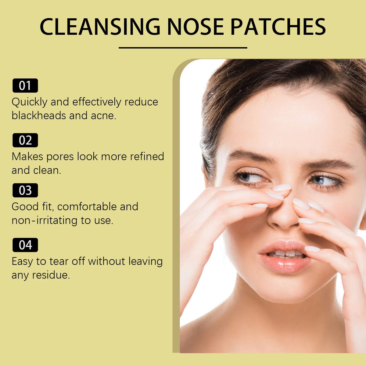 Nose Blackhead Remover Pore Cleansing Patches | 10–30 Pack Pore Cleansing Strips QXL