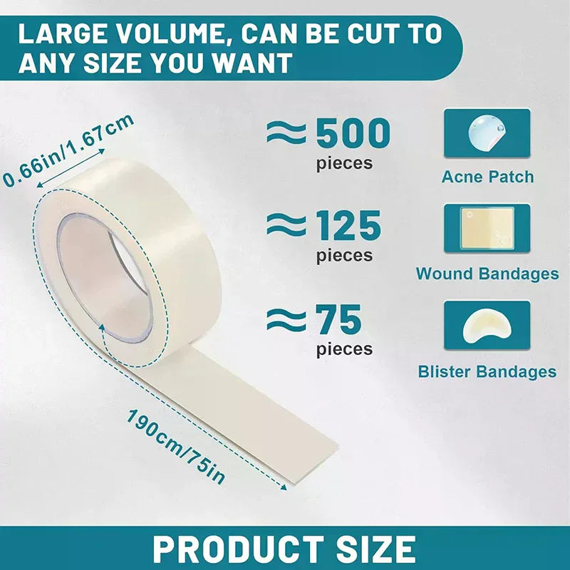 Hydrocolloid Wound Care Roll Bandage – Self-Adhesive & Waterproof Hydrocolloid Bandage Roll QXL