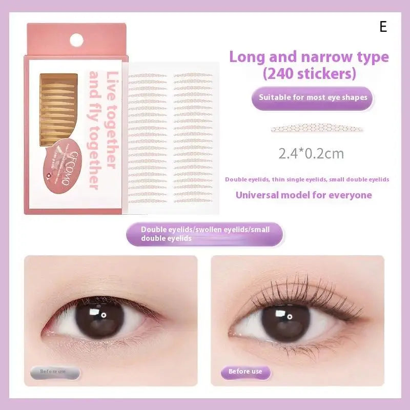 Invisible Double Eyelid Tape Stickers 90/240-Pc Natural Lift Eyelid Tape Stickers QXL E