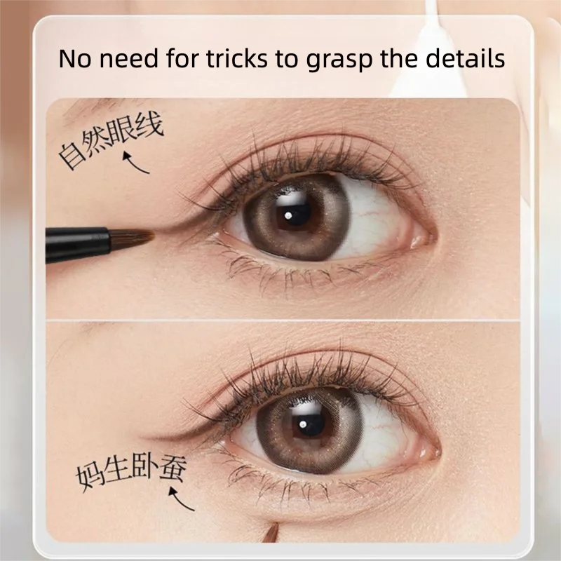 Fine Right-Angle Eyeliner Brush | Precision Corner Eye Brush Eyeliner Brush QXL