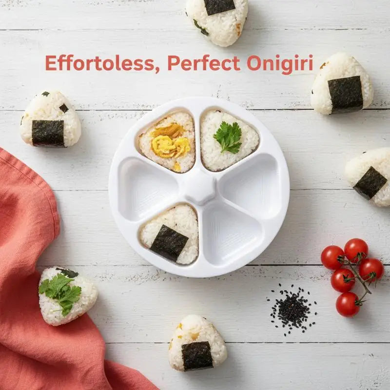 3-Piece Triangular Sushi Rice Ball Mold | DIY Onigiri Kit Sushi Rice Mold QXL