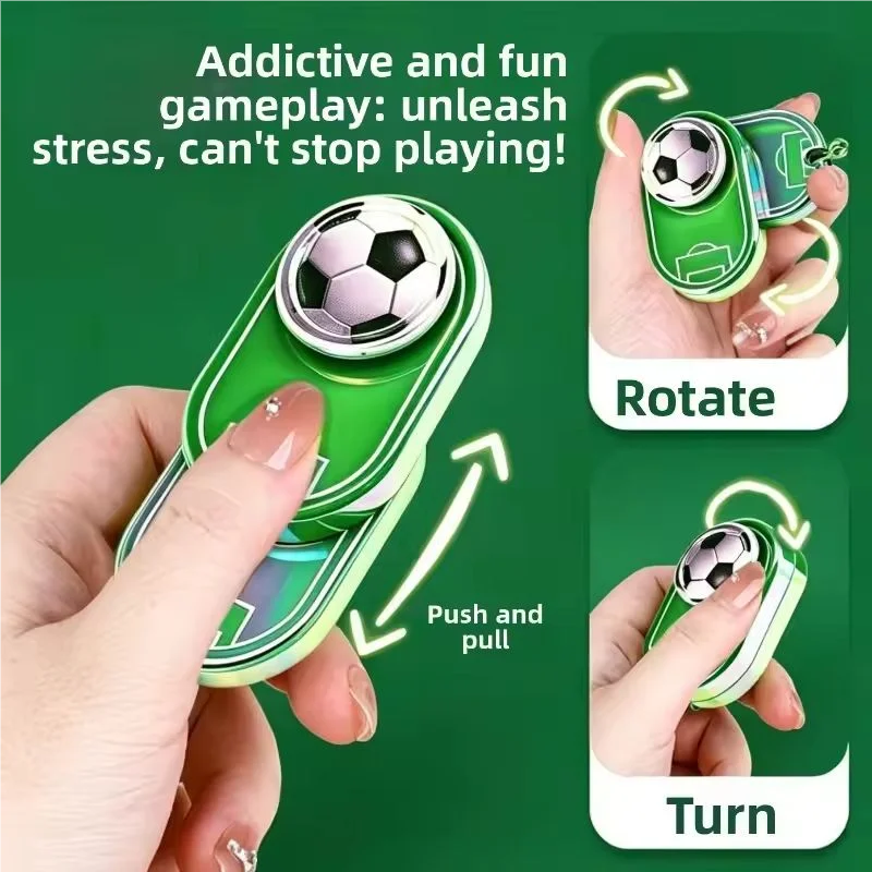 Football Fidget Spinner Keychain | Push Pop Sensory Toy Fidget Spinner Keychain QXL Football
