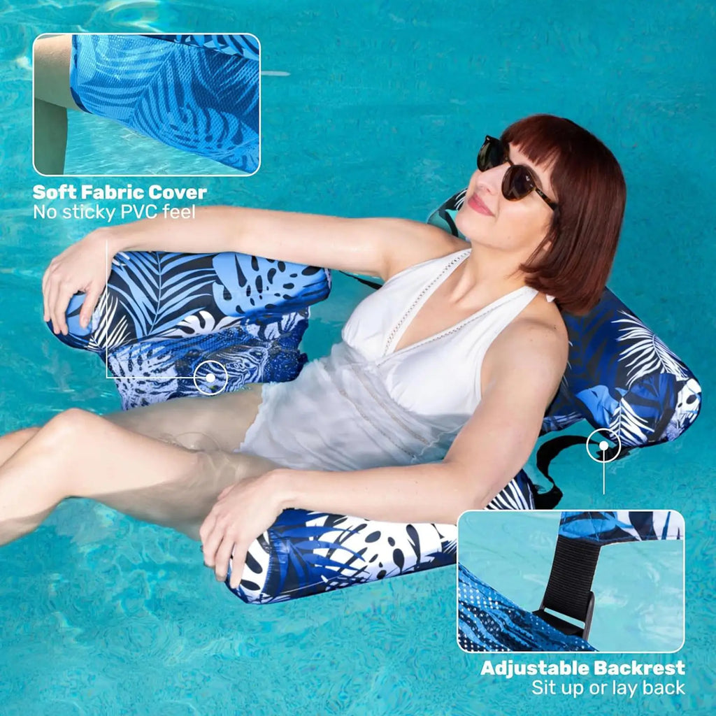 Inflatable Pool Hammock Chair | Floating Lounge Float for Adults Inflatable Pool Float QXL