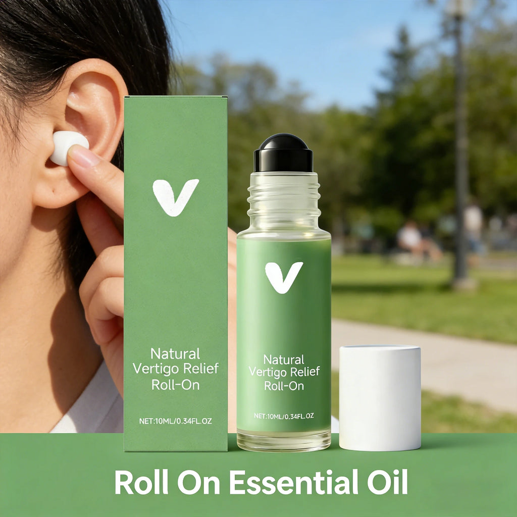 Cooling Roll-On Essential Oil | Temple Neck & Ear Massage Roll-On Massage Oil QXL