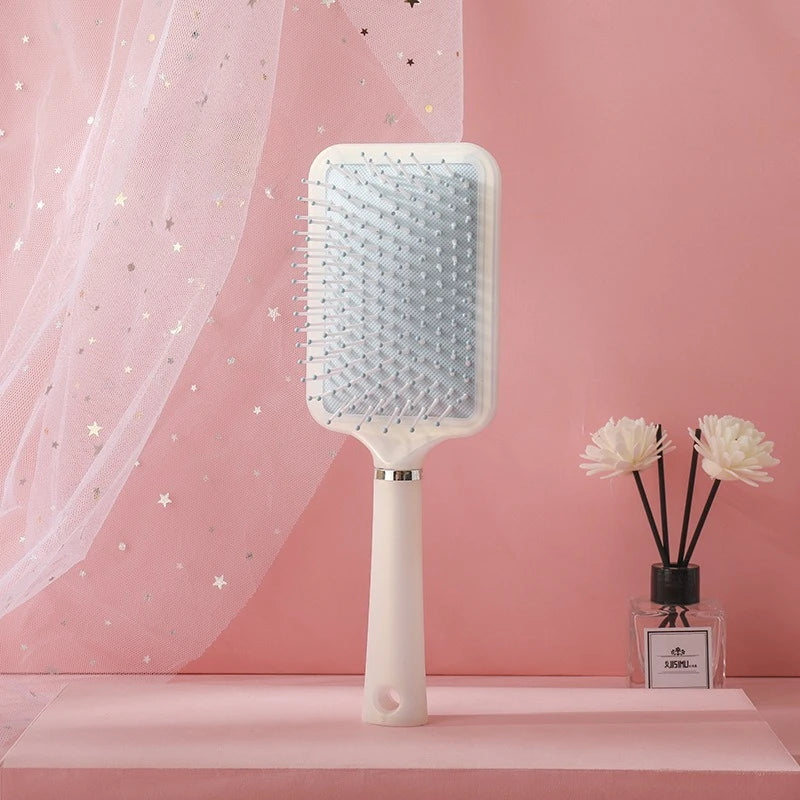 Pearlescent Air Bag Scalp Massager Paddle Comb | Anti-Static Scalp Massager Comb QXL Sky blue